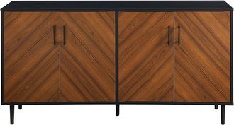 Walker Edison 58In Modern Bookmatch Buffet