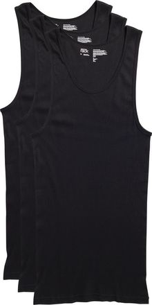 Nordstrom Rack Cotton 3-Pack Ribbed Tank Tops in Black at Nordstrom Rack, Size X-Large
