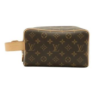 Louis Vuitton Pre-owned Borsa Pochette Monogram Locker Dopp Kit - - Pre-owned - Donna - Marrone - ONE SIZE