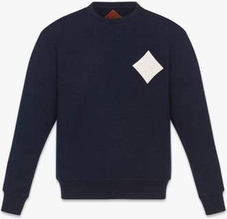 MCM Logo Patch Boucl&eacute; Sweatshirt