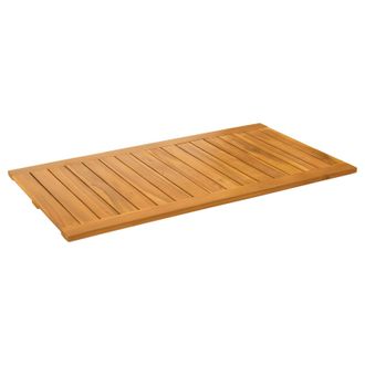 vidaXL Alfombrilla De Ba&ntilde;o Marr&oacute;n 100 X 55 Cm Madera De Acacia S&oacute;lida Vidaxl