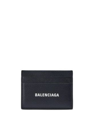 Balenciaga Portacarte Cash con stampa - Nero