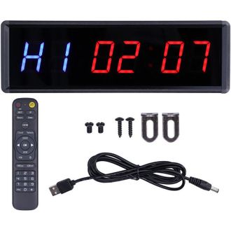 OEM Reloj De Pared Digital De 1,5 Pulgadas, Con Calendario Y Pantalla De Temperatura, Reloj Led De Cristal Con Enchufe Europeo Para El Hogar, Aula, Dormit