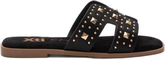 Xti Womens Casual Flat Sandals In Black