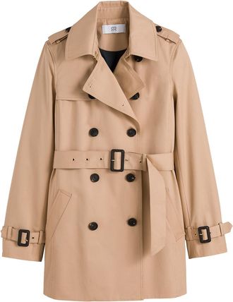 La Redoute Collections Halflange trenchcoat met knoopsluiting