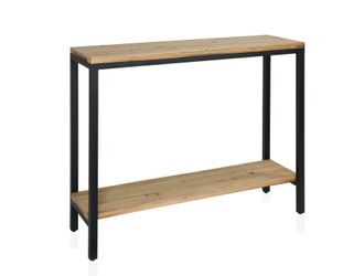 Wadiga Wadiga - Andrea House Mu69055 Consola Madera Abeto Y Metal - Ref: Mu69055