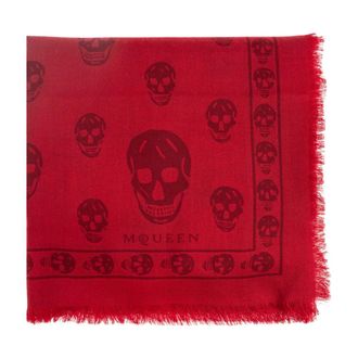 Alexander McQueen Alexander McQueen, Winter Scarves, female, Red, Size: ONE SIZE Wool Scarf