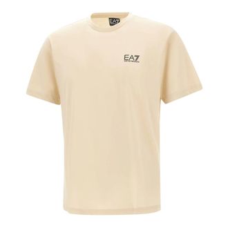 Emporio Armani T-Shirts, male, Beige, Size: 2XL Logo Series T-Shirt