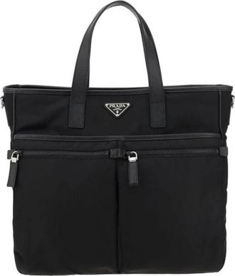 Prada Heren, Tassen, Zwart, Maat: ONE Size Nylon
