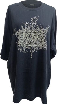 Acne Studios Glow In The Dark T-shirt in Black Cotton