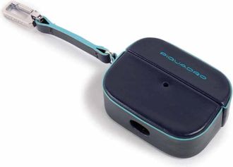 Piquadro Air Pods Pro case - unisex - Telefoonaccessoires - Blauw - ONE Size - Accessoires