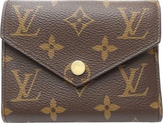 Louis Vuitton Monogram Brown Monogram Wallet (Tri-Fold) (Pre-Owned)