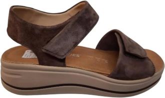 Hartjes Schoenen, Dames, Bruin, 36 EU, Leer, Woogie Sandaal