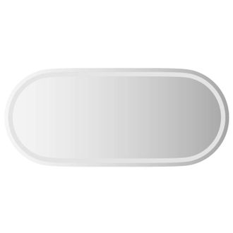 vidaXL Specchio Da Bagno Led Trasparente 100 X 45 Cm Vetro Temperato Vidaxl