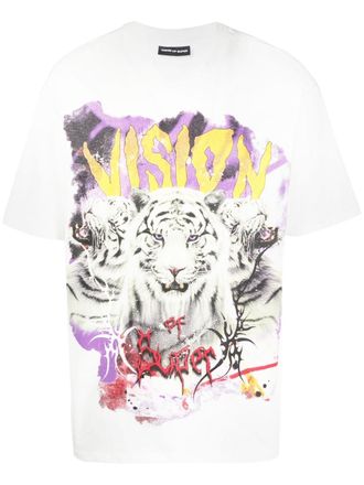 Vision Of Super T-shirt con stampa - Bianco