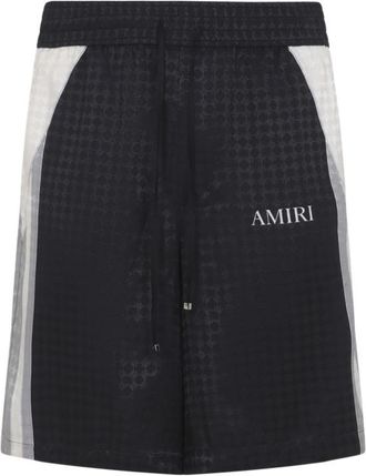 Amiri Black Logo Short