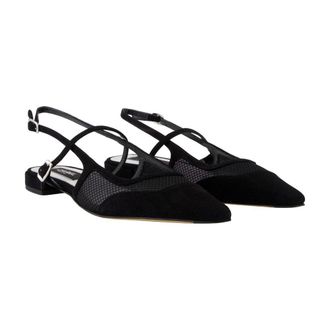 Carel Womens Maela Flat Black Calfskin