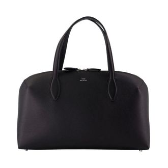 Toteme Medium Lounge Zip Shopper Bag - female - Tot&ecirc;Me - Handbags - Black - ONE SIZE - Bags