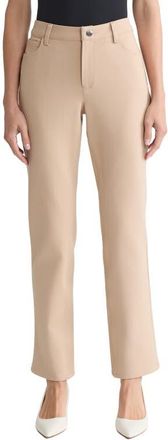 Jones New York Lexington Straight Leg Pants in Cafe Au Lait at Nordstrom, Size 16P