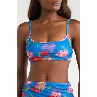 Hutch Mazina Bikini Top in Blue/Red at Nordstrom, Size Xx-Small