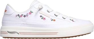 Skechers Womens Arch Fit Arcade-Subtle Bouque Sneakers In White