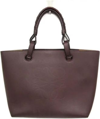 Loewe Tweedehands leren handtassen - Dames - Vintage Shopper - Bruin - ONE Size - Leer - Vintage