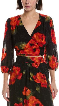 Shelli Segal Jacquard Blouse
