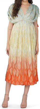 America & Beyond Magnolia Lurex Maxi Dress In Multicolor