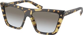 Prada PR 21ZSF Asian Fit 7S00A7 Womens Sunglasses Tortoiseshell Size 56
