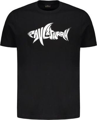 Paul & Shark T-shirt in cotone con stampa graffiti - Nero