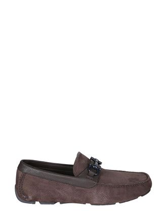 Ferragamo Brown Slip On Loafers