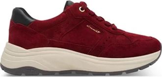 Tamaris Sneaker Low - Dames - Sneakers - Rood - 38 EU - Leer - Schoenen