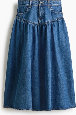 H&M Denimjupe mit Raffungen - Blue