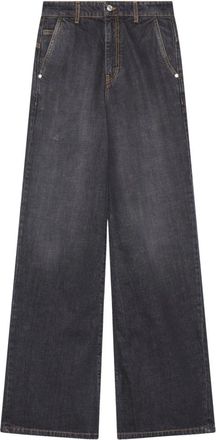 GCDS Hybrid Jeans - Dames - Loose Fit Jeans - Zwart - W28 - Katoen - Jeans