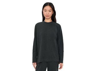 Pact Airplane Long Sleeve Poncho Womens Clothing Charcoal Heather : XL-2XL, Cotton