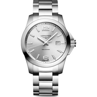 Longines Conquest Bracelet Watch, 41mm in Silver at Nordstrom