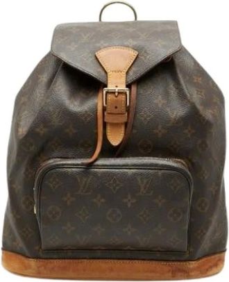 Louis Vuitton Pre-owned Backpacks, female, Brown, Size: ONE SIZE Pre-owned Vintage Backpack