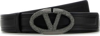 Valentino Garavani Black leather belt