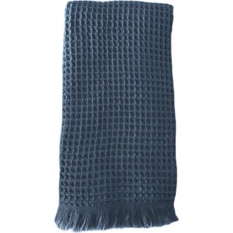 Anaya with Love Turkish Cotton Waffle Bath Towels in Dark Navy at Nordstrom