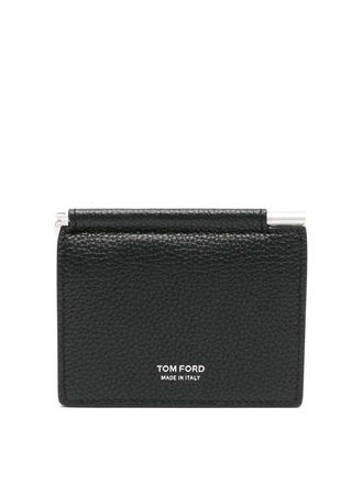 Tom Ford Leather Folding Money Clip Card Holder