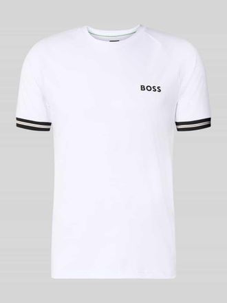 HUGO BOSS Regular Fit T-Shirt mit Label Print Modell TOC SERVE 2 in Weiss, Gr&ouml;&szlig;e XXXL