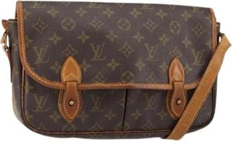 Louis Vuitton Pre-owned Canvas Crossbody Tas - Dames - Vintage Schoudertas - Bruin - ONE Size - Vintage