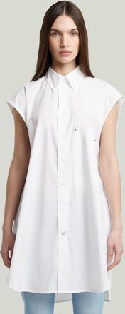 G-Star Sleeveless Oversized Overhemd - Wit - Dames