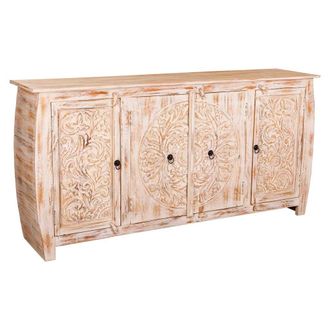 Wanderlust Deco Aparador De Madera Acabado Artesanal 165x40x83h Cm