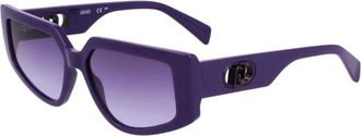 Liu Jo Authentieke Stijlvolle Brillen van Premium Kwaliteit - unisex - Zonnebrillen - Paars - 55 MM - Accessoires