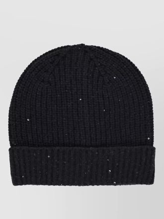 PANICALE ribbed wool silk cashmere beanie