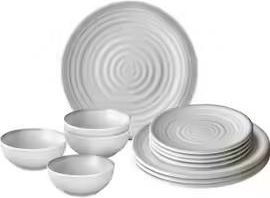 Brunner Conjunto Comedor Brunner Midday Savana Piedra 25x25 Cm
