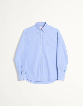 Valentino Camicia In Cotone Con Ricamo Vlogo Uomo CELESTE 42