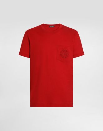 Dolce & Gabbana T-shirt M/corta Giro - Man T-shirts And Polos Red 44