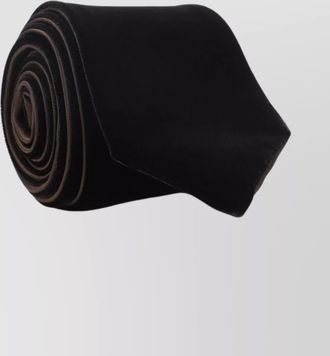 Giorgio Armani smooth texture tonal stitching slim tie